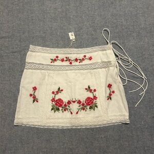 SOLD!!! For Love & Lemons Jolene Embroidered Mini Skirt